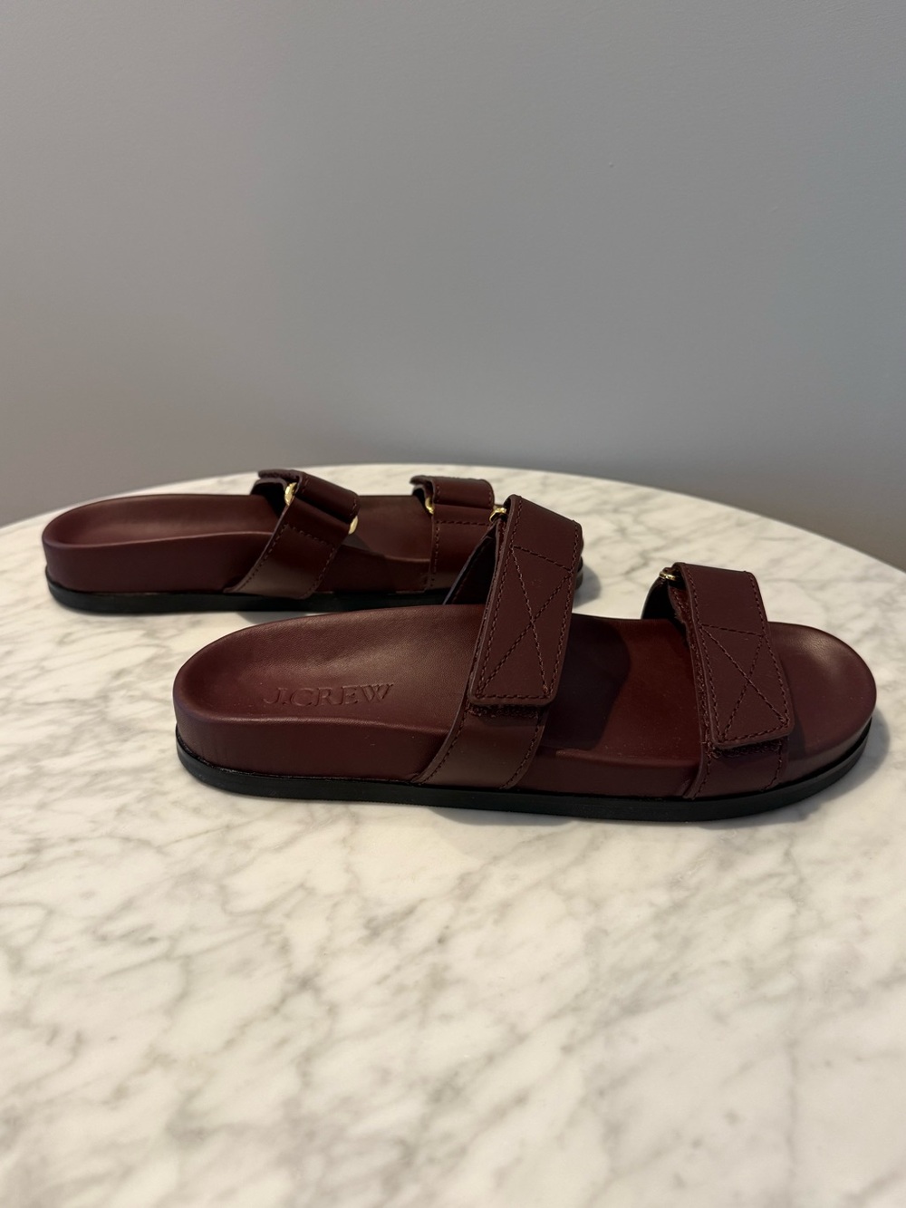 NWOT New Colbie wide-strap sandals in suede and leather Size 9 - Picture 6 of 10